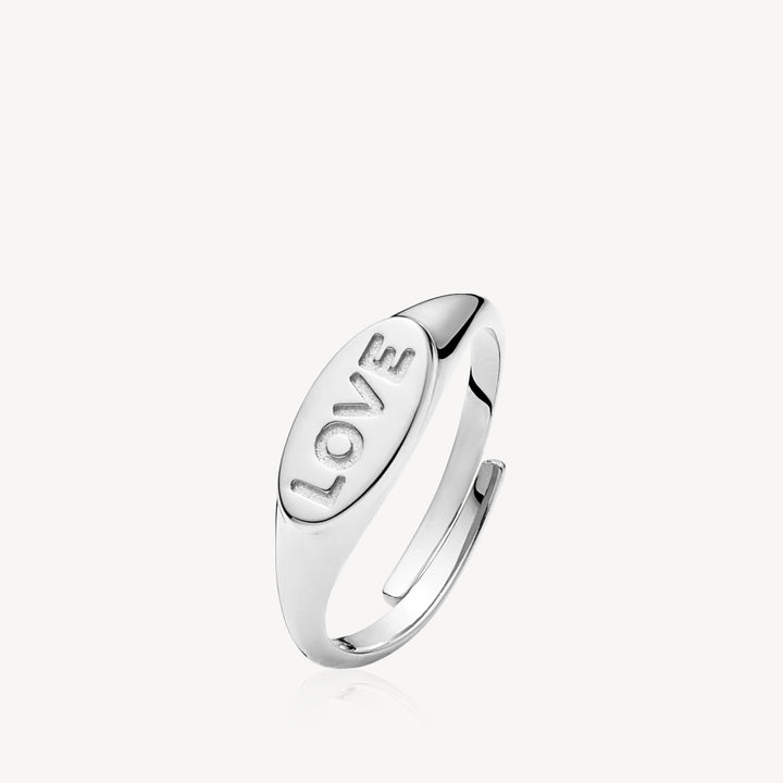 Fam "Love" - ​​Ring Silver Onesize