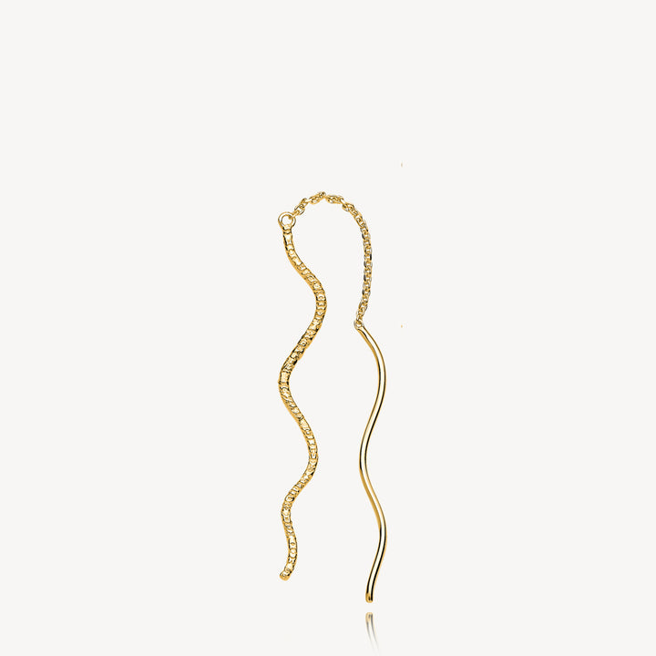 Wavy - Earring Gold plated