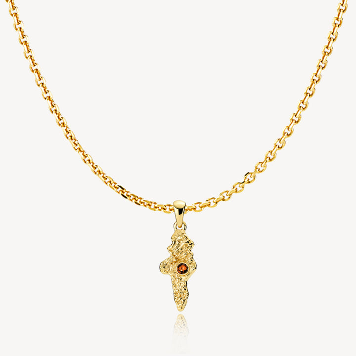 SILKE X SISTIE - Necklace with pendant in gold-plated recycled silver