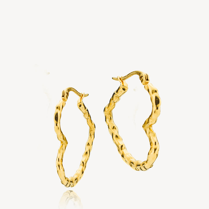 Sia øreringe sæt i forgyldt