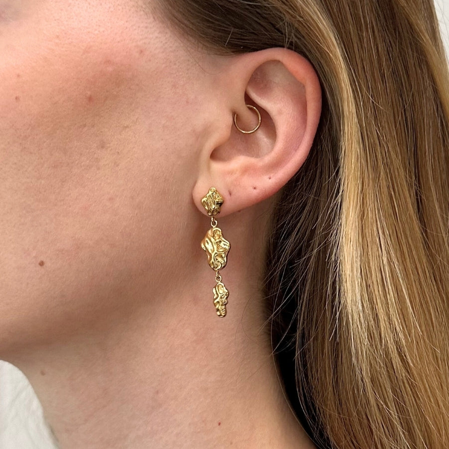 Aria - Øreringe Forgyldt