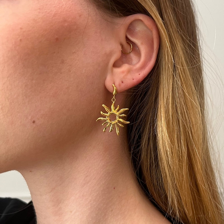 Sirena - Øreringe Forgyldt