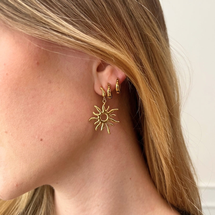 Sirena - Øreringe Forgyldt