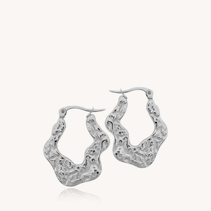 Wavy - Øreringe Stål