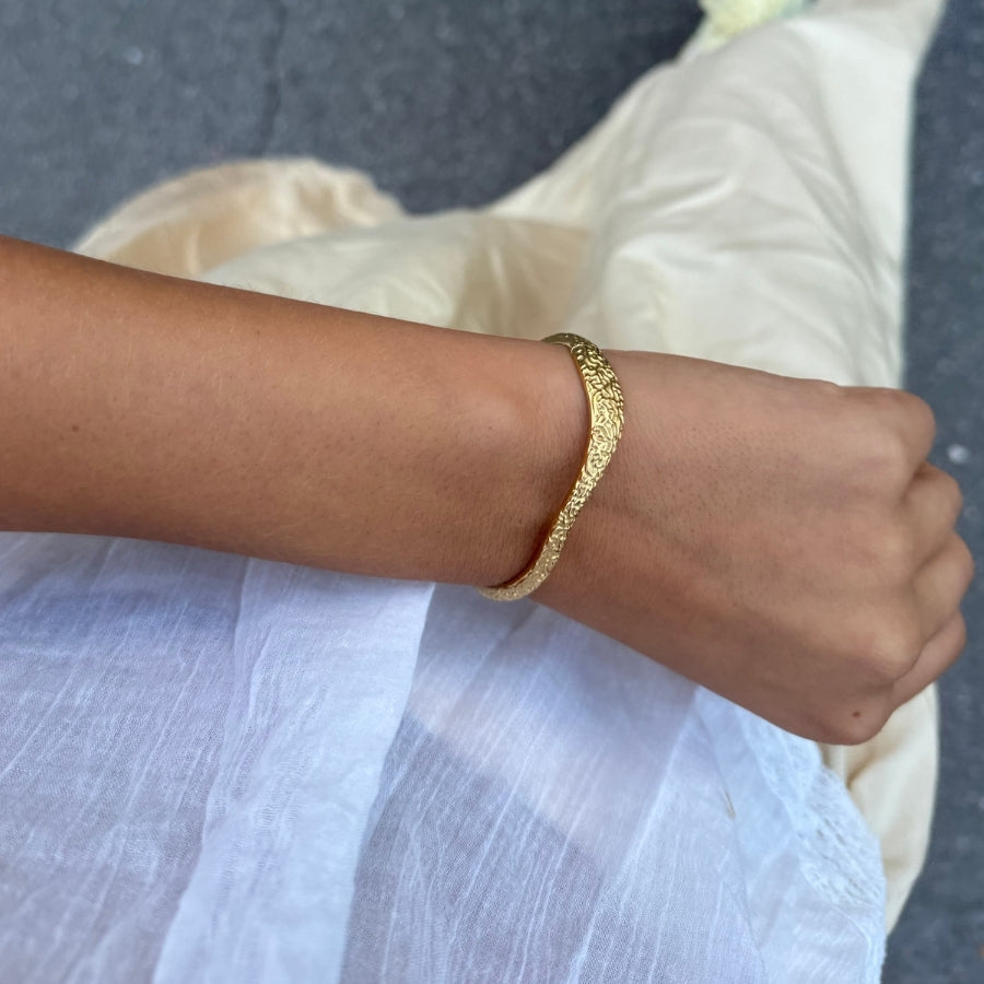 Wavy - armbånd Forgyldt